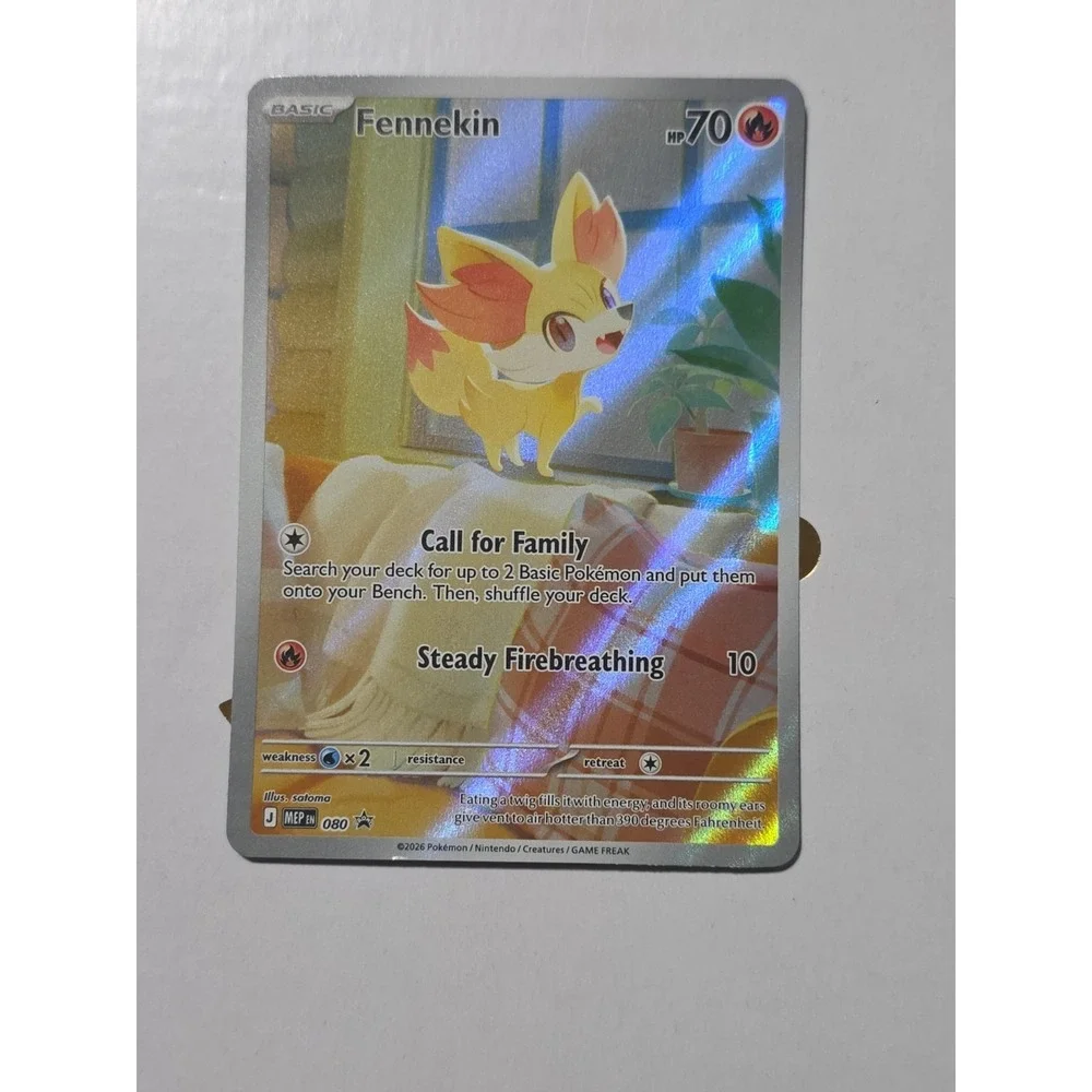 FENNEKIN 080 HOLO PROMO ME: MEGA EVOLUTION PROMO POKEMON NEAR MINT